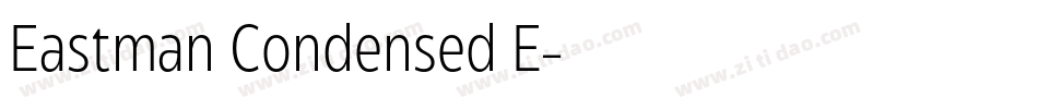 Eastman Condensed E字体转换